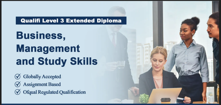 Qualifi Level 3 Extended Diploma in Business, Management and Study Skills